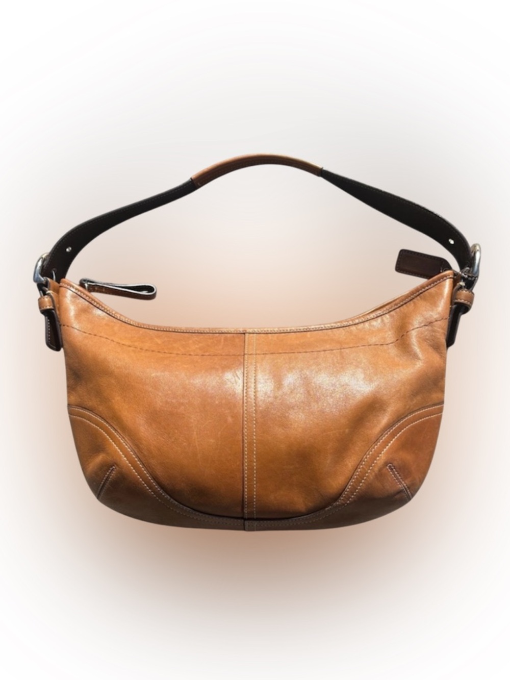 Coach Y2K Vintage Soho Leather Hobo Shoulder Bag Brown